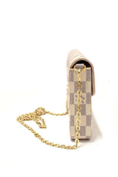 NEW Louis Vuitton Damier Azur Felicie Pochette Cros | Italystation.com - Now at italystation.com