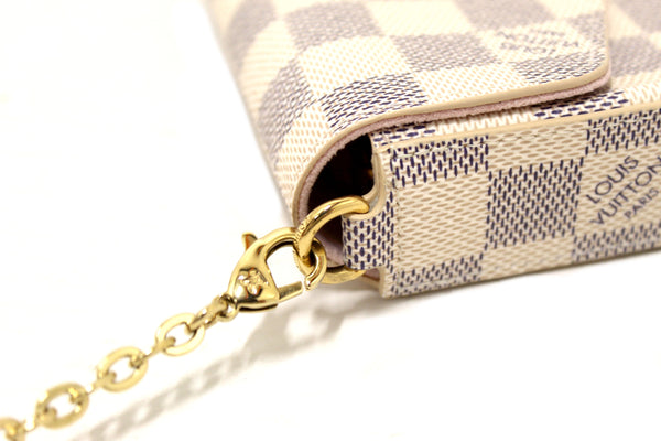 NEW Louis Vuitton Damier Azur Felicie Pochette Cros | Italystation.com - Now at italystation.com