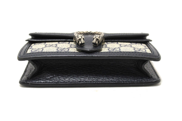 Gucci Blue and Beige GG Supreme Dionysus Super Mini Bag