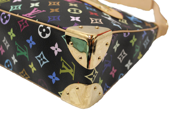 Authentic Louis Vuitton Black Multicolor Boulogne Shoulder Bag