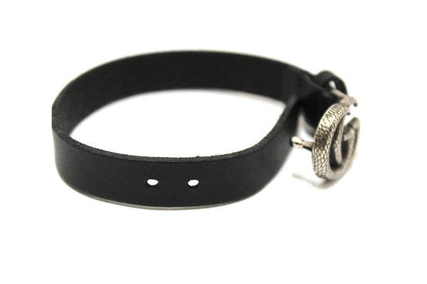 Paris Station Shop Gucci Black Leather Double G Engraving Bracelet Siz | Italystation.com - Shop Now at italystation.com