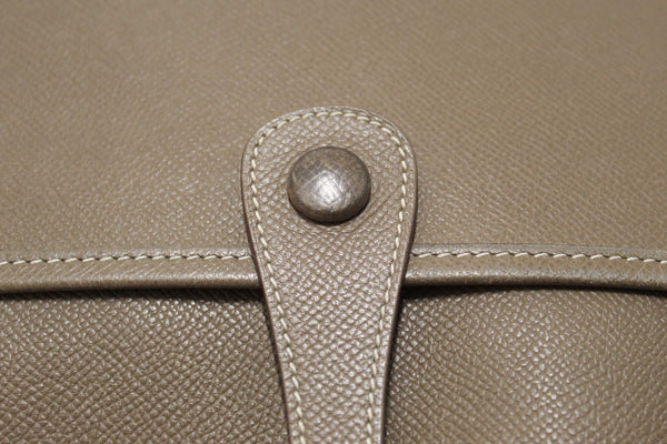 Hermes Etoupe Epsom Leather Evelyne PM III Messenger Bag