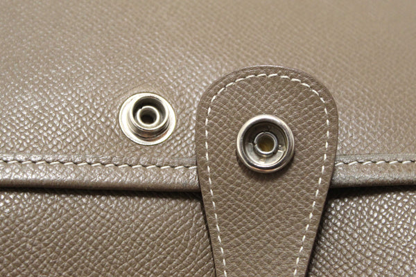 Hermes Etoupe Epsom Leather Evelyne PM III Messenger Bag