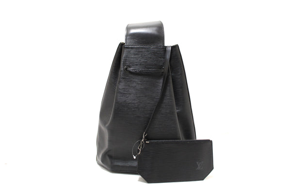 Louis Vuitton Black Epi Leather Sac a Dos Drawstrin | Italystation.com - Now at italystation.com
