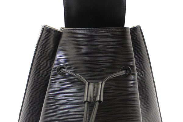 Louis Vuitton Black Epi Leather Sac a Dos Drawstrin | Italystation.com - Now at italystation.com