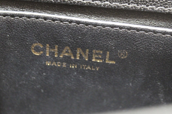 Chanel Black Quilted Caviar Leather Le Boy Half Moon Small Messenger Bag