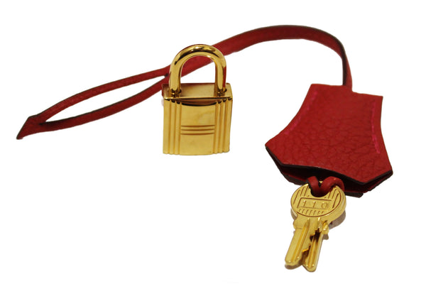 Hermes Rouge Pivoine Togo Leather Kelly Retourne 28 Handbag/Shoulder Bag