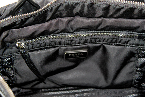 Prada Black Re-Nylon Padded Small Tote Bag
