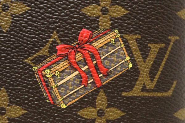 NEW Louis Vuitton Classic Monogram with  Vivienne Winter Holiday Collection Passport Cover