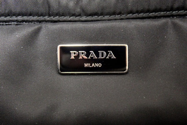 Authentic Prada Black Re-Nylon Padded Small Tote Bag