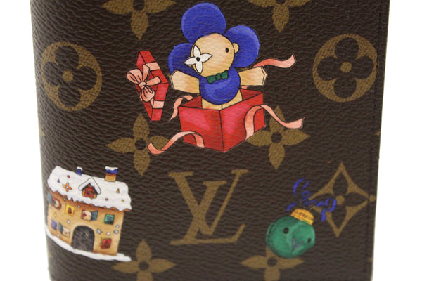 NEW Louis Vuitton Classic Monogram with  Vivienne Winter Holiday Collection Passport Cover