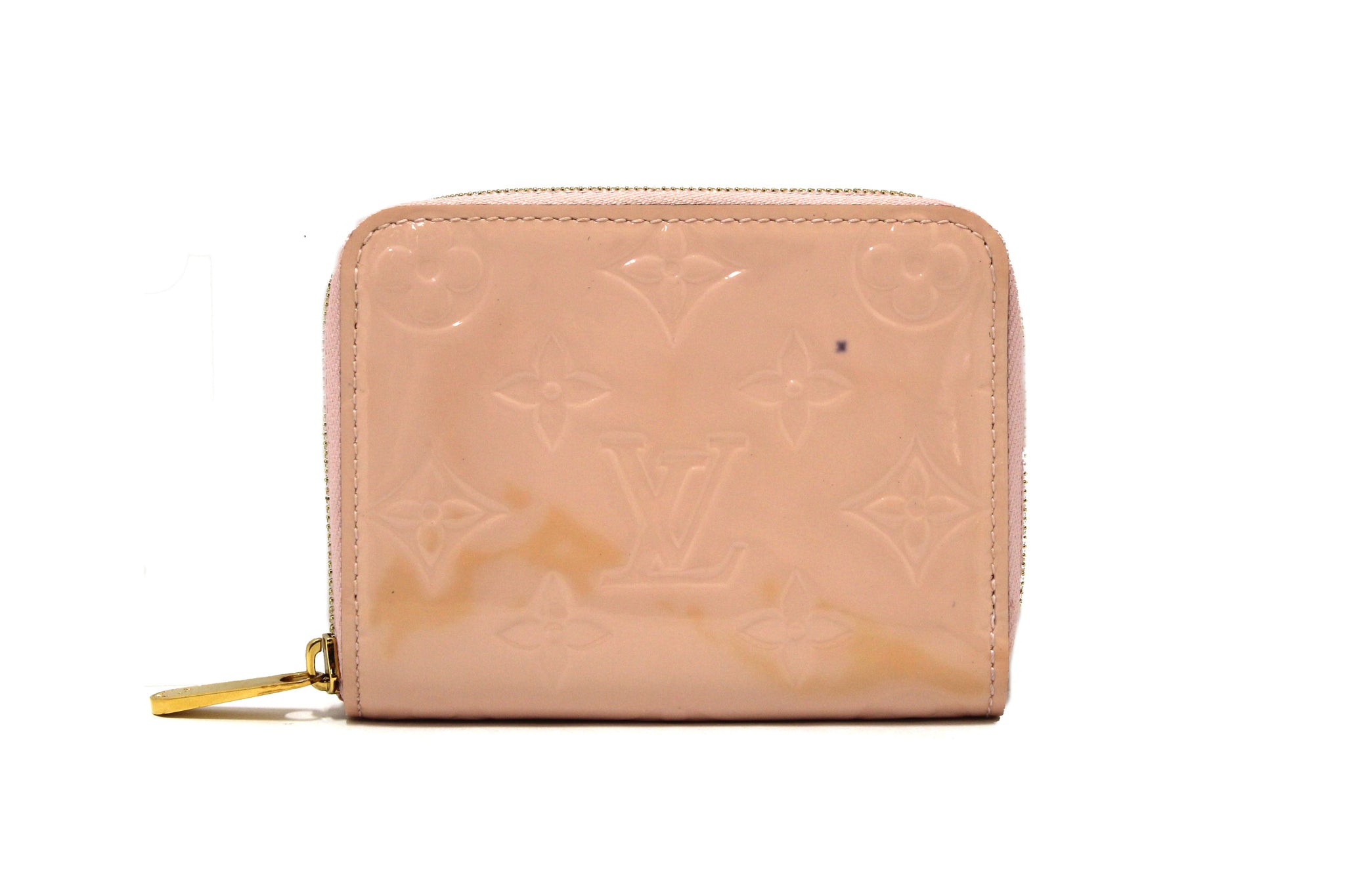 Louis Vuitton Rose Monogram Vernis Leather Zippy Co | Italystation.com - Now at italystation.com