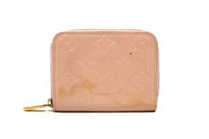 Louis Vuitton Rose Monogram Vernis Leather Zippy Co | Italystation.com - Now at italystation.com