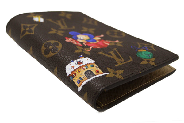 NEW Louis Vuitton Classic Monogram with  Vivienne Winter Holiday Collection Passport Cover