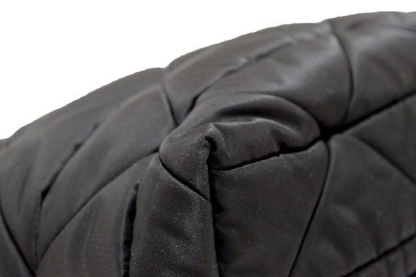 Prada Black Re-Nylon Padded Small Tote Bag