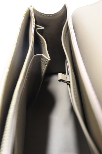 Louis Vuitton Greige Grey Taurillon Leather Twist One Handle MM Bag