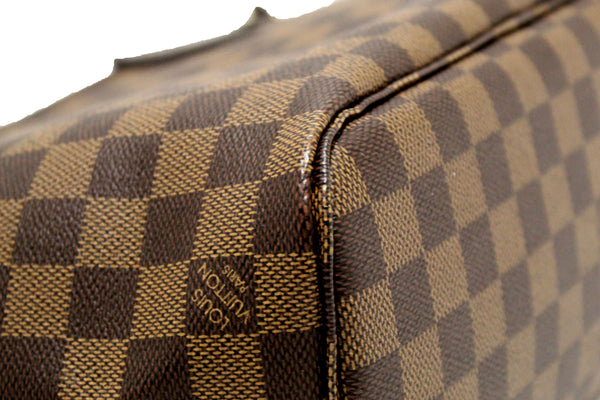 Louis Vuitton Damier Ebene Canvas Neverfull PM Shoulder Tote Bag