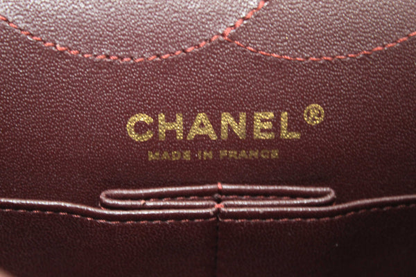 Chanel Classic Black Aged Calfskin Leather Reissue 2.55 Double Flap Bag