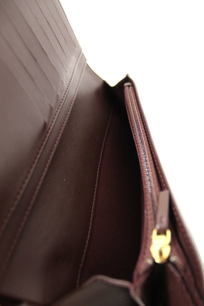 Chanel Black Quilted Caviar Leather Long Wallet