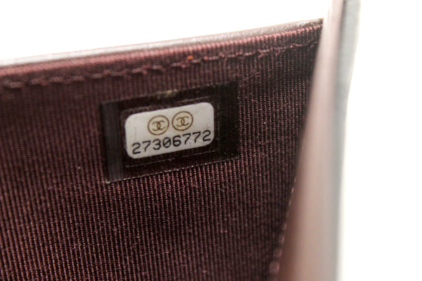 Chanel Black Quilted Caviar Leather Long Wallet