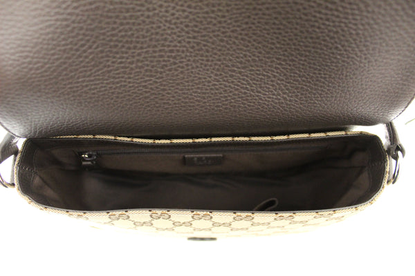 Gucci New Gucci Brown GG Medium Canvas Messenger Bag 449172 | Italystation.com - Shop Now at italystation.com