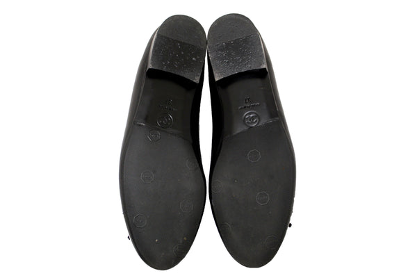 Chanel Black Lambskin & Patent Calfskin Ballet Flat | Italystation.com - Now at italystation.com