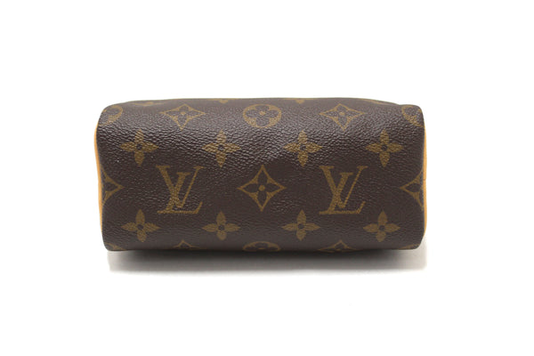 Louis Vuitton Classic Monogram Nano Speedy Crossbody Bag