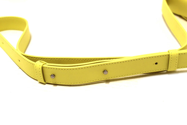 Bottega Veneta Yellow Intreccio Lambskin Leather Small Cassette Crossbody Bag