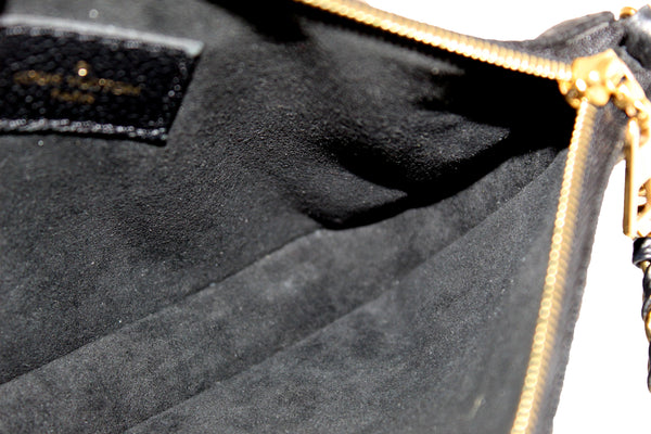 LOUIS VUITTON Louis Vuitton Black Monogram Empreinte Leather Pochette | Italystation.com - Shop Now at italystation.com