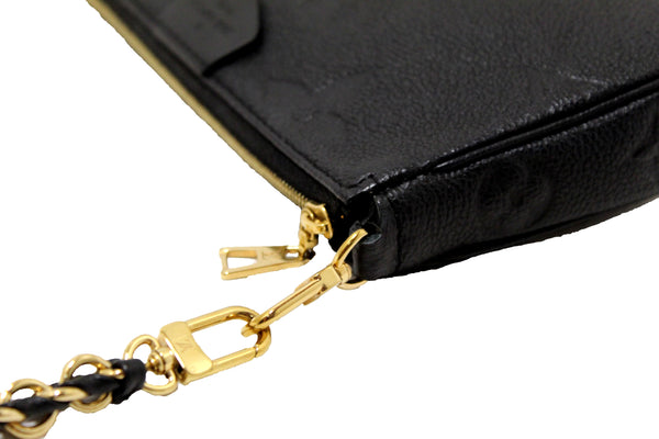 LOUIS VUITTON Louis Vuitton Black Monogram Empreinte Leather Pochette | Italystation.com - Shop Now at italystation.com