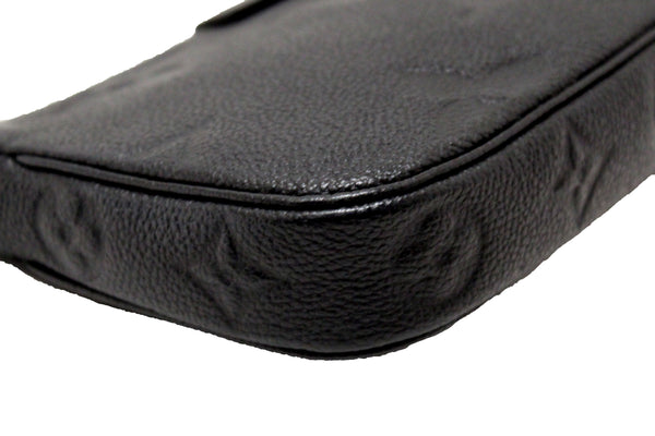 LOUIS VUITTON Louis Vuitton Black Monogram Empreinte Leather Pochette | Italystation.com - Shop Now at italystation.com