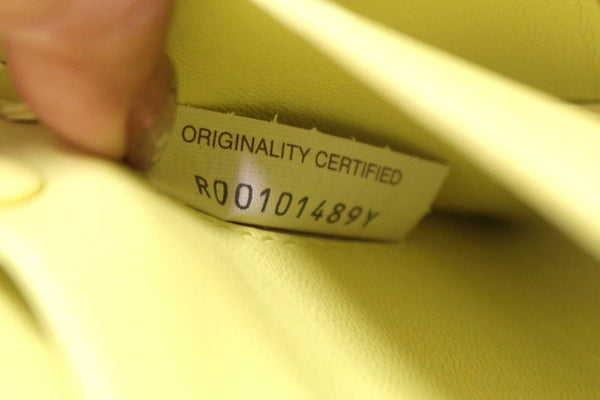 Bottega Veneta Yellow Intreccio Lambskin Leather Small Cassette Crossbody Bag