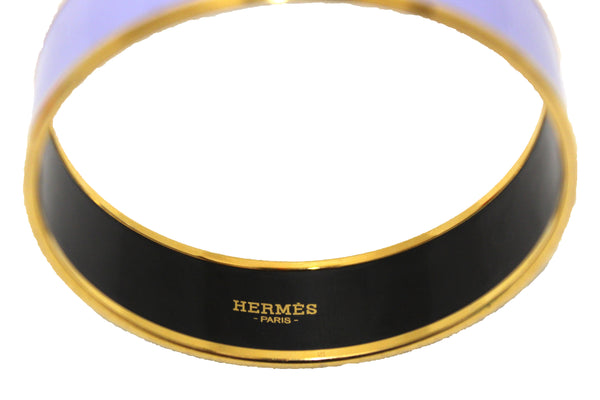 Hermes Light Purple Lavender Enarmel Shadow Bangle