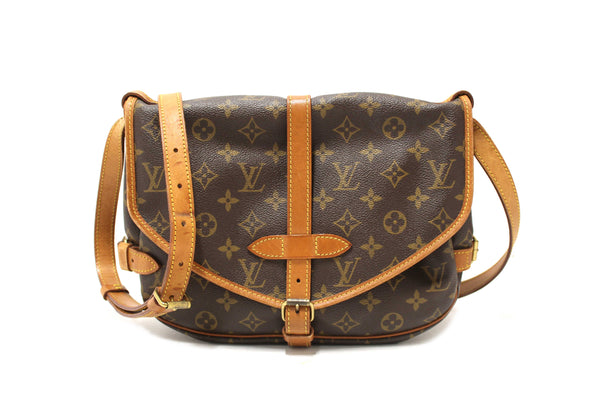 Louis Vuitton Classic Monogram Canvas Saumur 30 Messenger Bag