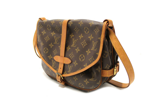 Louis Vuitton Classic Monogram Canvas Saumur 30 Messenger Bag
