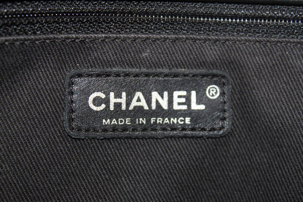 Chanel Black Quilted Calfskin Leather Expandable Ligne Flap Bag