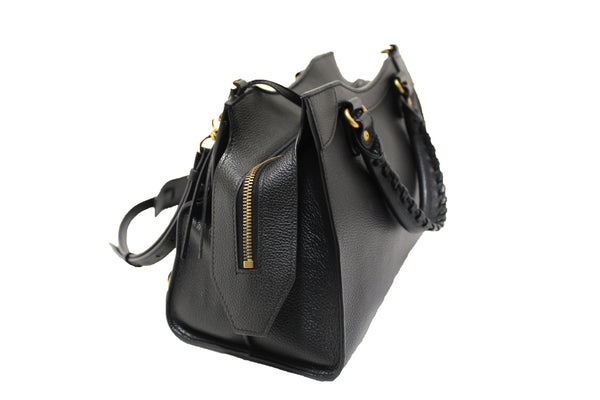 Paris Station Shop NEW Balenciaga Black Grained Calfskin Leather Small | Italystation.com - Shop Now at italystation.com