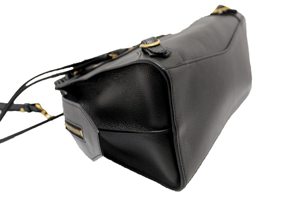 Paris Station Shop NEW Balenciaga Black Grained Calfskin Leather Small | Italystation.com - Shop Now at italystation.com