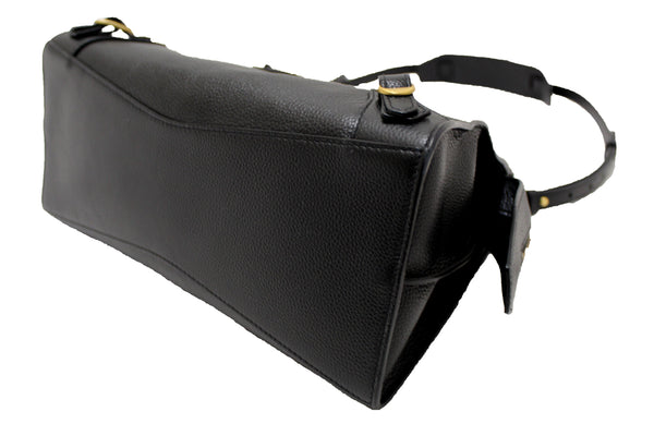 Paris Station Shop NEW Balenciaga Black Grained Calfskin Leather Small | Italystation.com - Shop Now at italystation.com