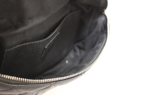 Chanel Black Small Quilted Caviar Leather Waistbag