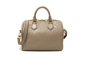 Louis Vuitton Turtledove Empreinte Leather Speedy 25 Bandouliere Crossbody Bag