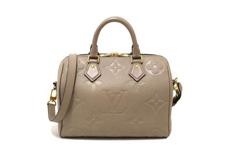 Louis Vuitton Turtledove Empreinte Leather Speedy 25 Bandouliere Crossbody Bag
