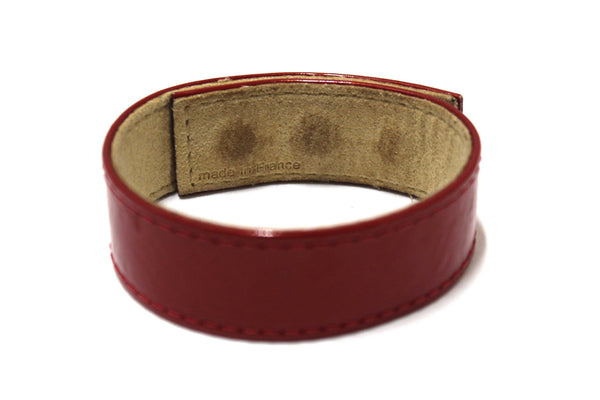 Louis Vuitton Red Vernis Leather VIP Snap Bracelet Helsinki 2008
