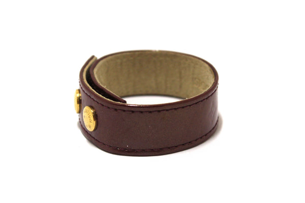 Louis Vuitton Burgandy Vernis Leather VIP Snap Bracelet Stockholm 2009