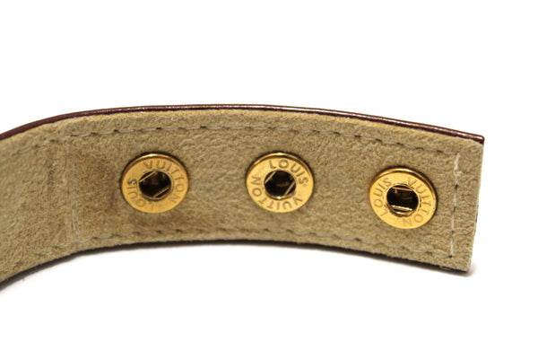 Louis Vuitton Burgandy Vernis Leather VIP Snap Bracelet Stockholm 2009