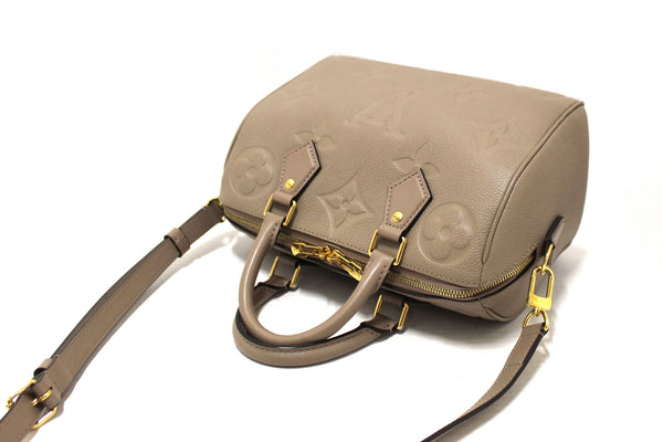 Louis Vuitton Turtledove Empreinte Leather Speedy 25 Bandouliere Crossbody Bag
