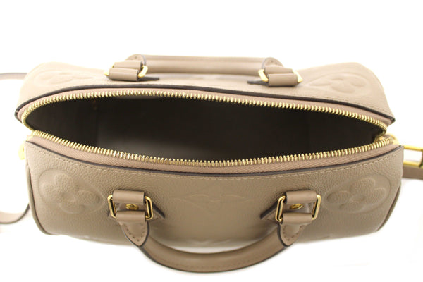 Louis Vuitton Turtledove Empreinte Leather Speedy 25 Bandouliere Crossbody Bag