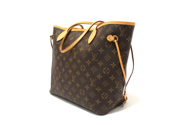 Authentic Louis Vuitton Classic Monogram Neverfull MM Tote Shoulder Bag