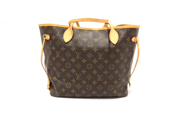 Louis Vuitton Classic Monogram Neverfull MM Tote Shoulder Bag