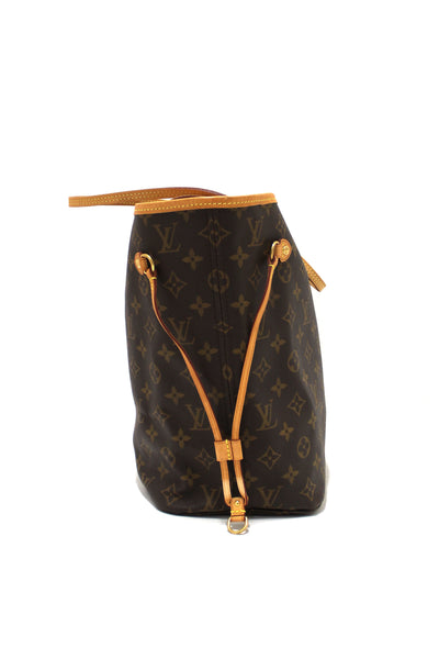 Louis Vuitton Classic Monogram Neverfull MM Tote Shoulder Bag